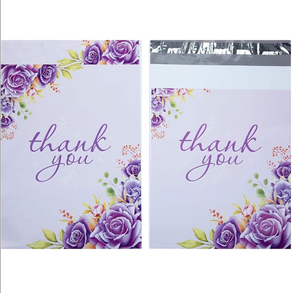 NEW Poshmark Packages "Thank you!" Gift Wrapping Shipping Supplies Set ~ 6 Items - Picture 2 of 11